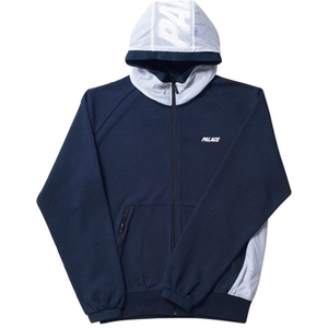 Palace Overlay Track Top - Navy/White