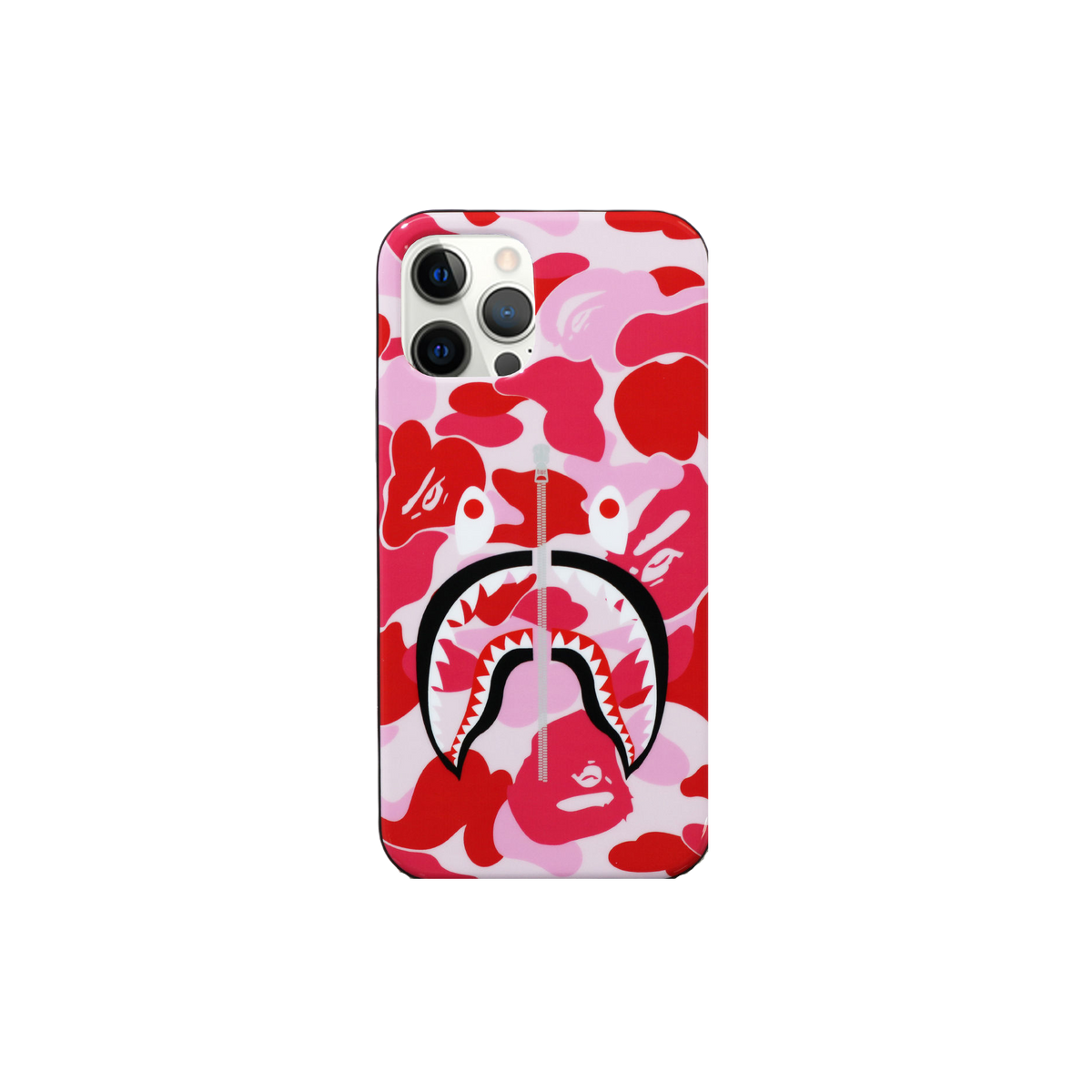 A Bathing Ape ABC Camo Shark iPhone 12 / 12 Pro Case - Pink Bape