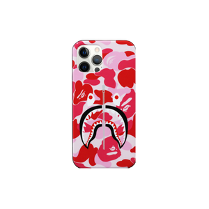 A Bathing Ape ABC Camo Shark iPhone 12 / 12 Pro Case - Pink
