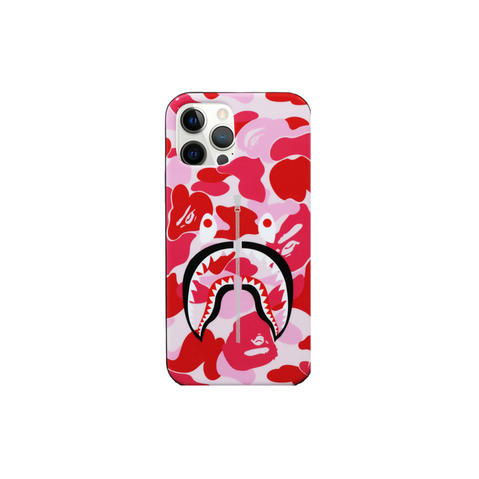 A Bathing Ape ABC Camo Shark iPhone 12 / 12 Pro Case - Pink