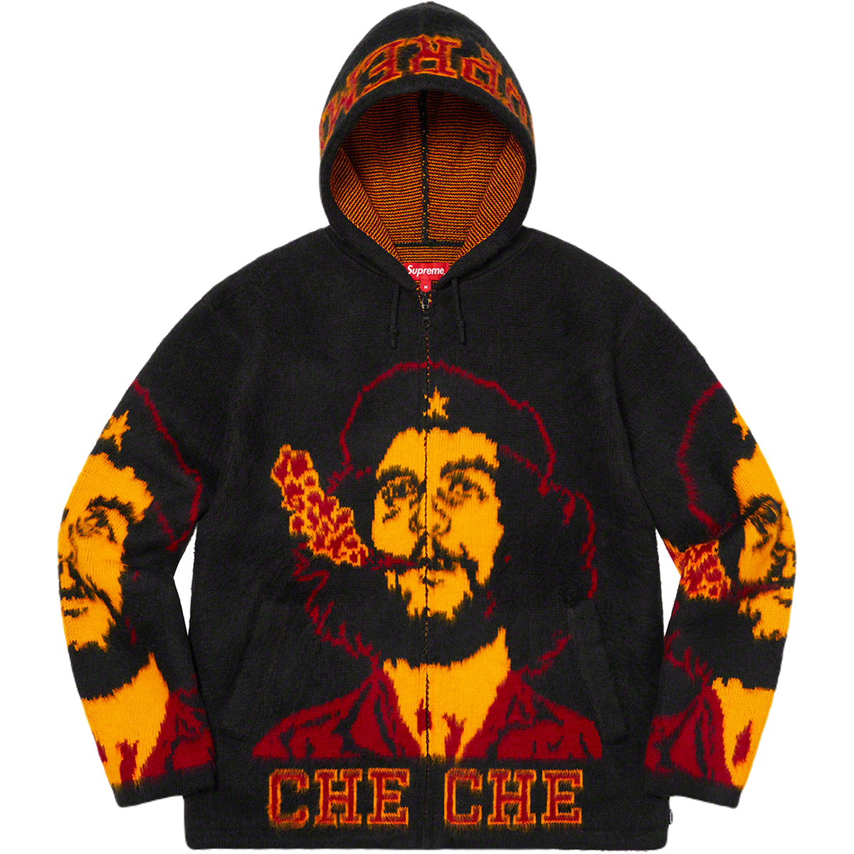 Supreme Che Zip Up Hooded Sweatshirt - Black Supreme
