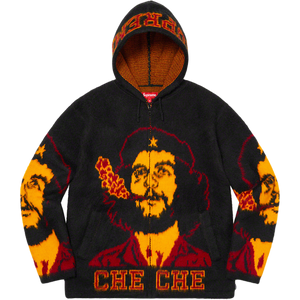 Supreme Che Zip Up Hooded Sweatshirt - Black - Used Supreme