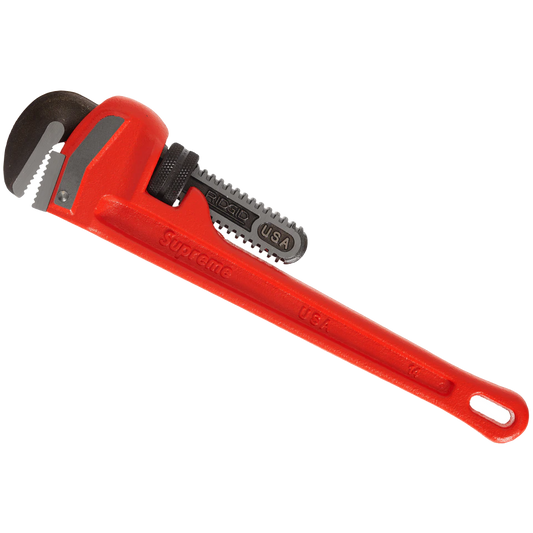 Supreme Ridgid Pipe Wrench - Red Supreme