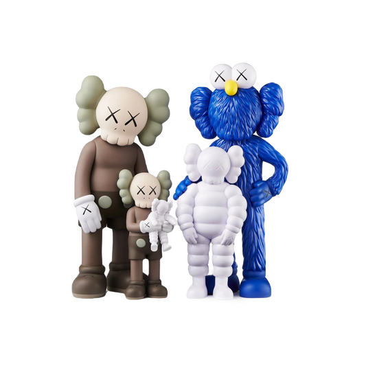 KAWS Family Figures - Brown/Blue/White