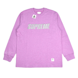 Supreme 3M Reflective Logo L/S - Magenta - Used