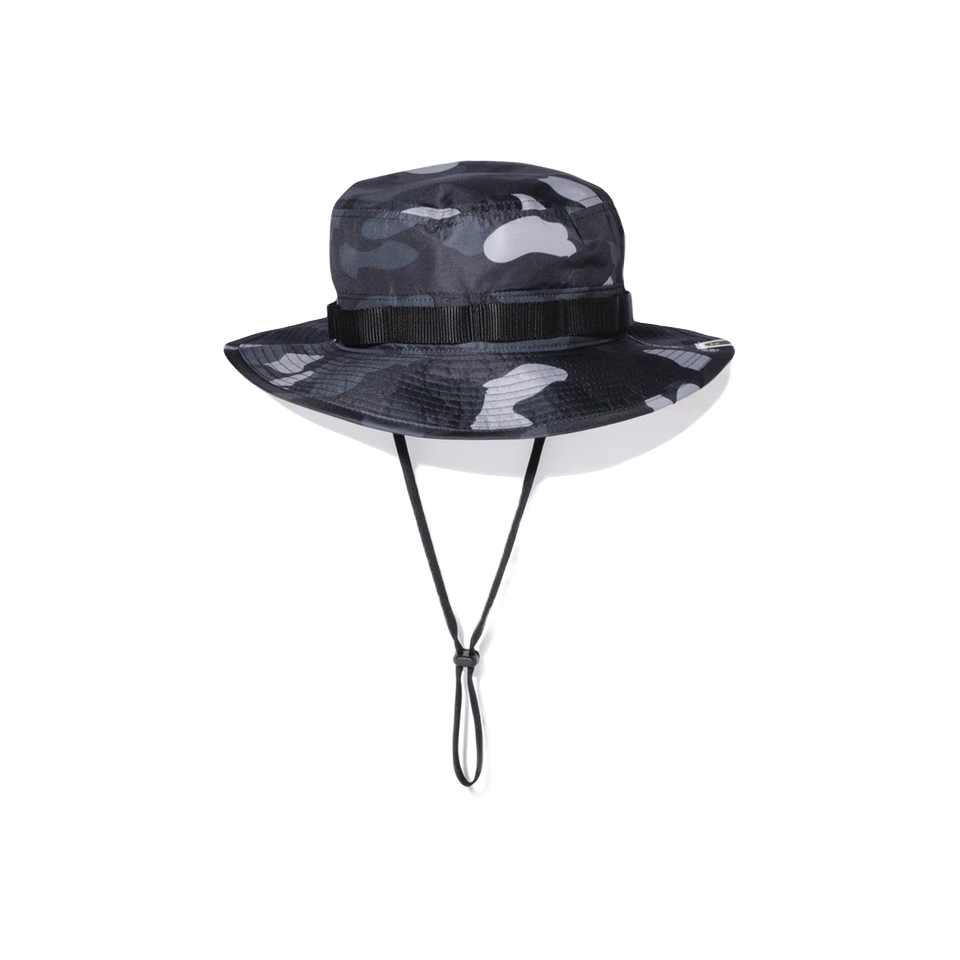 A Bathing Ape Gradation Camo Military Hat - Black Bape