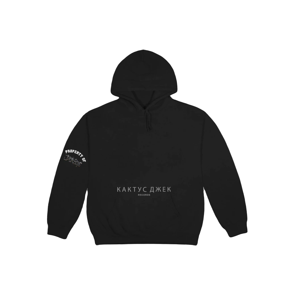 Travis Scott Jack Boys Jack Multi Logo Hoodie - Black