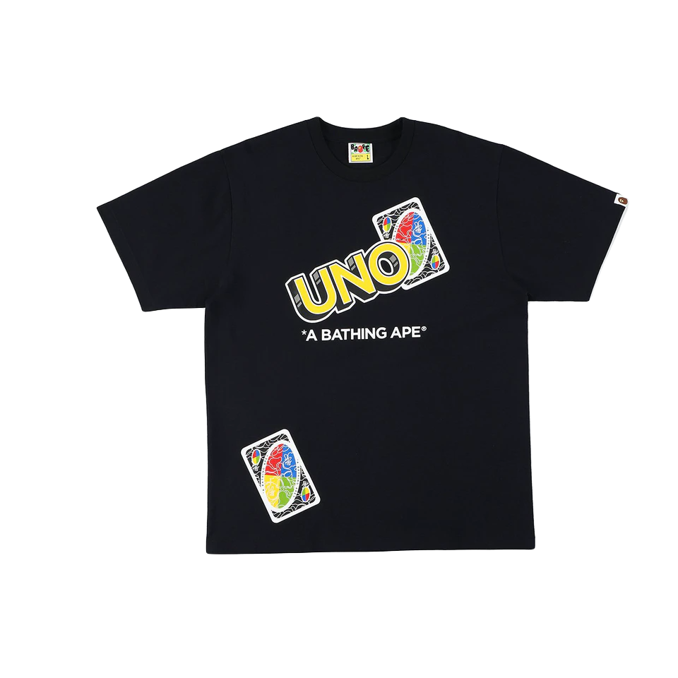 A Bathing Ape x UNO Tee - Black Bape