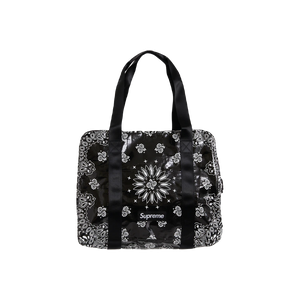 Supreme Bandana Tarp Small Duffle Bag - Black Supreme