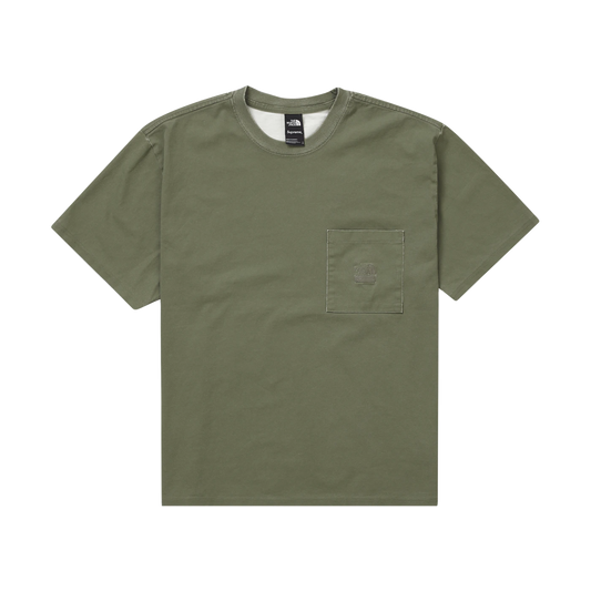Supreme x The North Face Pigment Printed Tee - Washed Olive