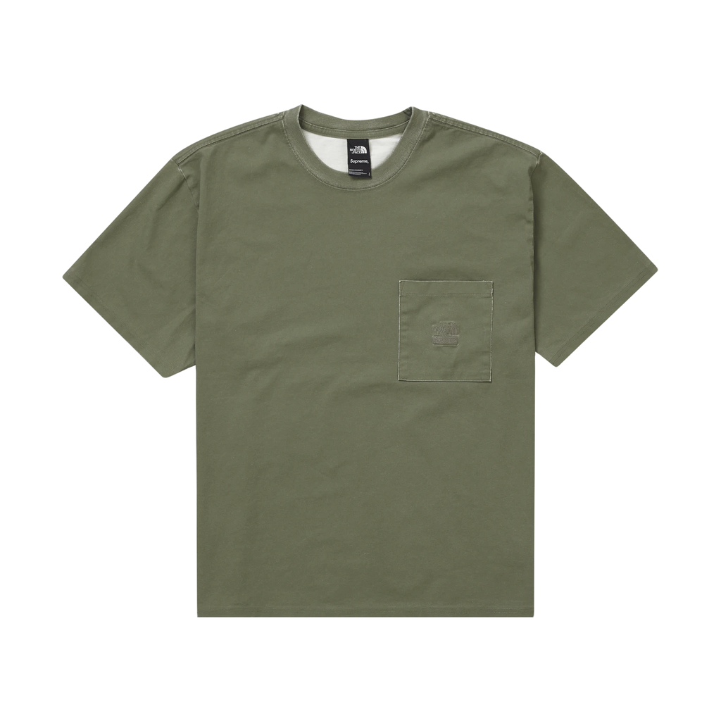 Supreme x The North Face Pigment Printed Tee - Washed Olive