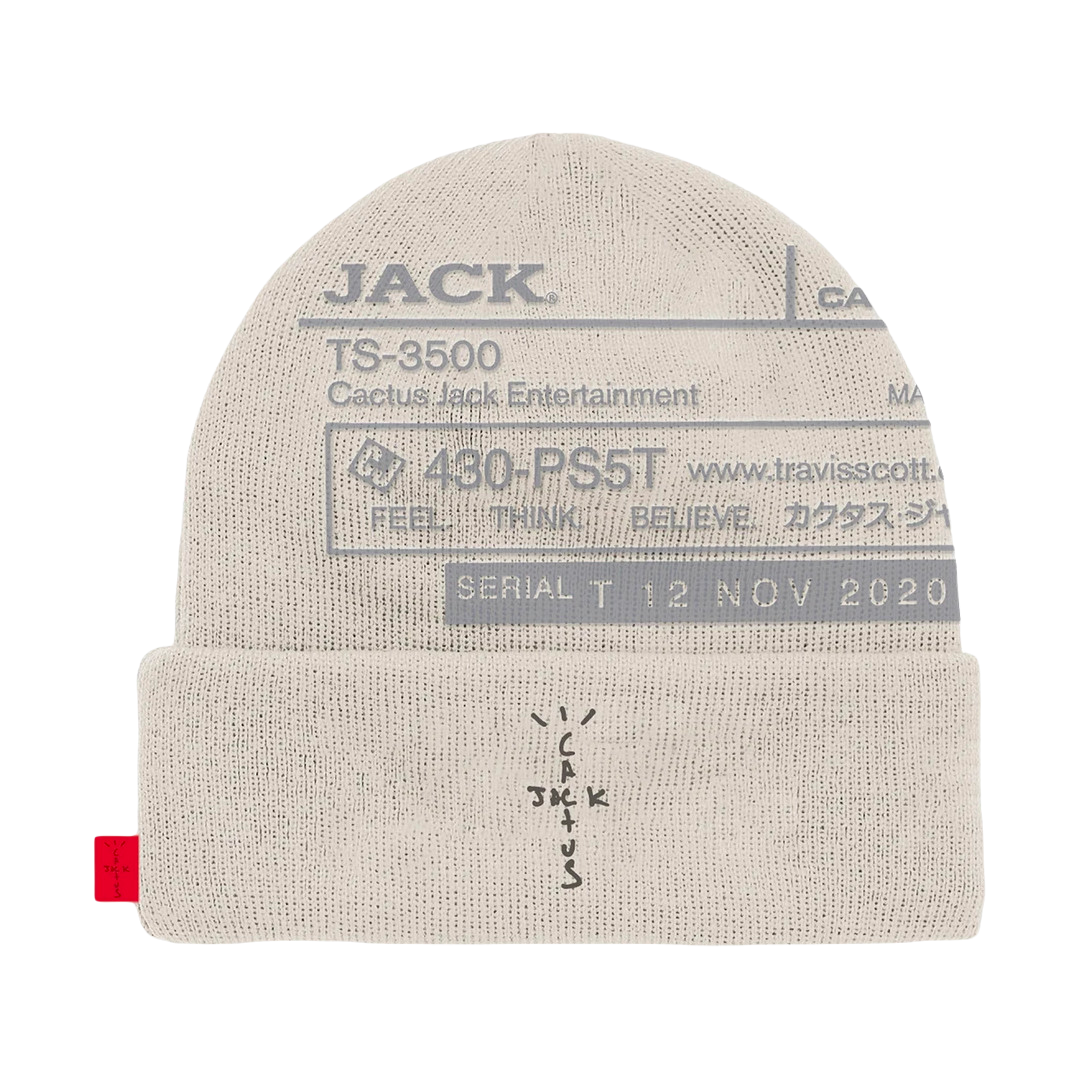 Travis Scott CJ System I Beanie - Natural Travis Scott