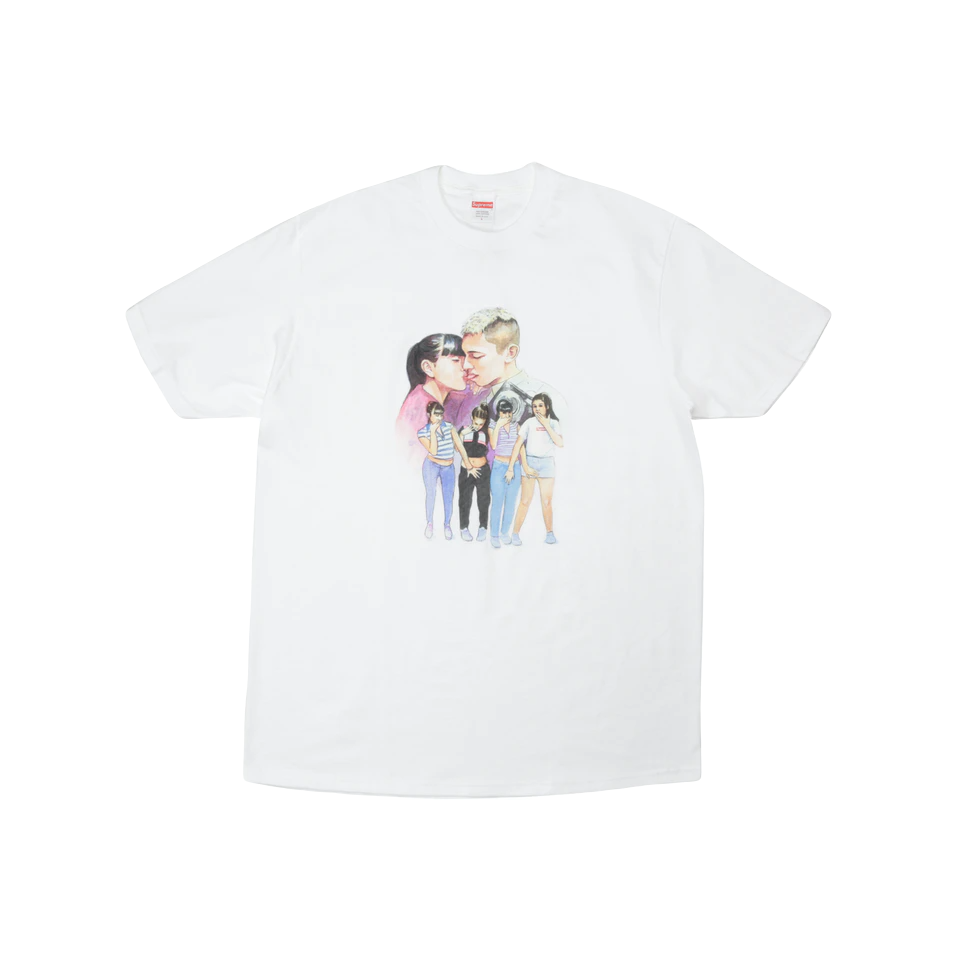 Supreme Kiss Tee - White - Used Supreme