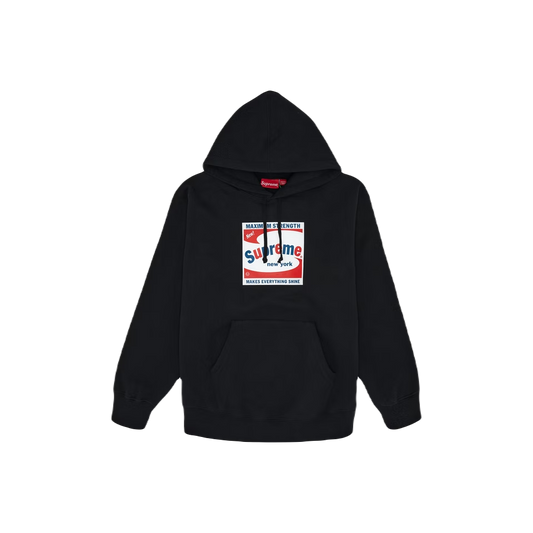 Supreme Shine Hooded Sweatshirt - Black Supreme
