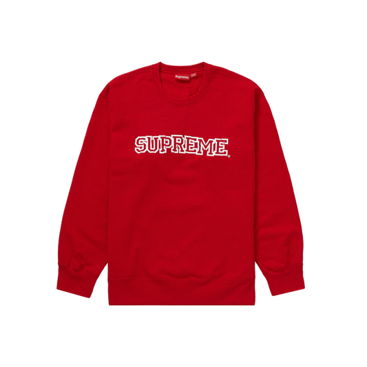 Supreme Shattered Logo Crewneck - Red Supreme