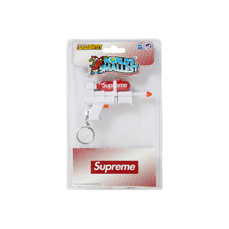 Supreme Super Soaker 50 Water Blaster Keychain - White