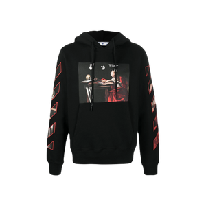 Off-White Caravaggio Diag Sleeve Hoodie - Black OFF-WHITE