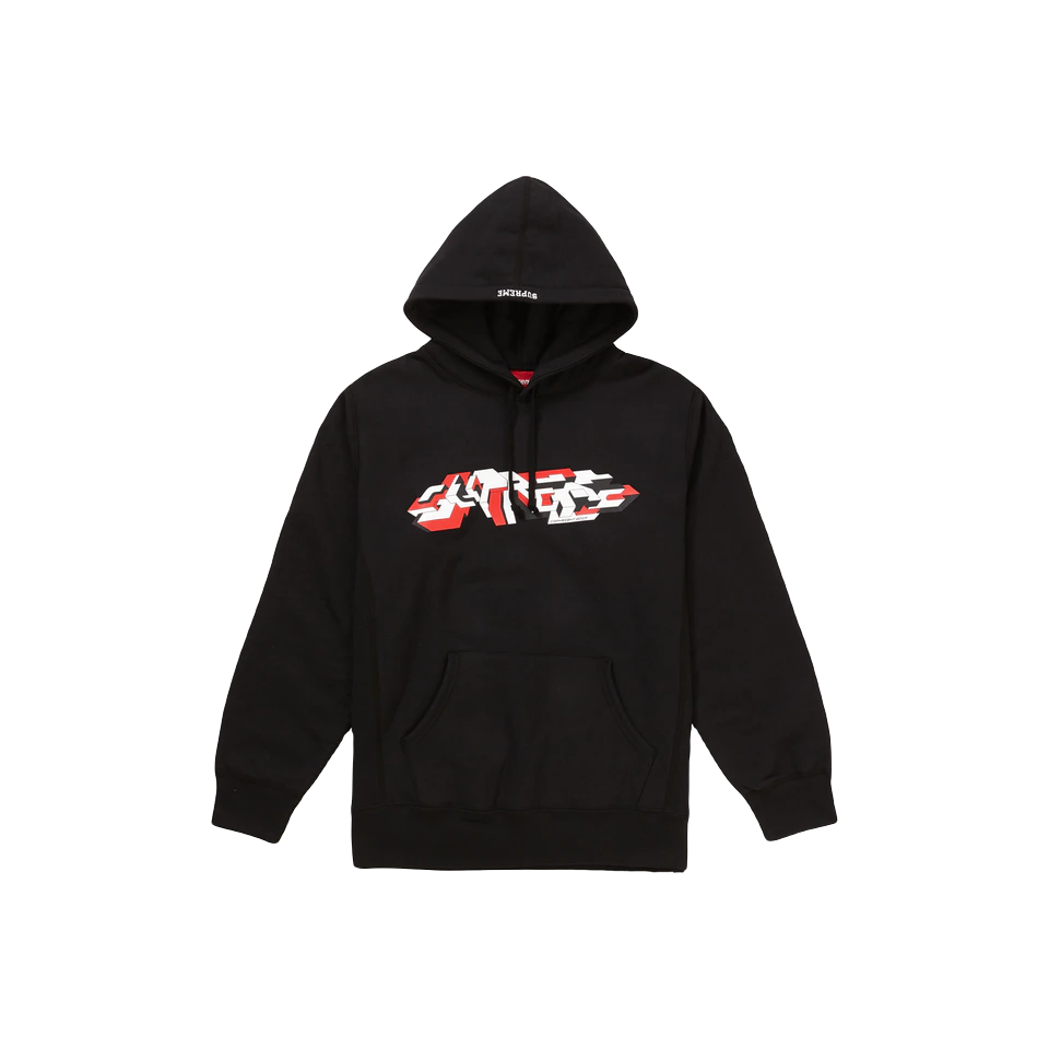 Supreme Delta Logo Hooded Sweatshirt - Black Supreme