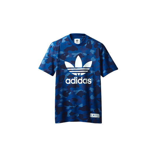 A Bathing Ape x Adidas Adicolor Tee - Blue Bape