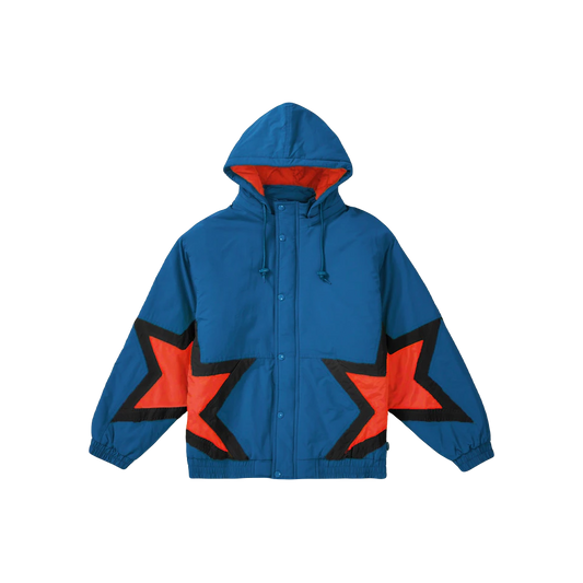 Supreme Stars Puffy Jacket - Royal Supreme