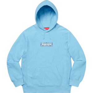 Supreme Bandana Box Logo Hooded Sweatshirt - Light Blue