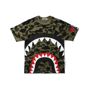 A Bathing Ape 1st Camo Big Shark Tee Shark 8 Green Camo Grails SF