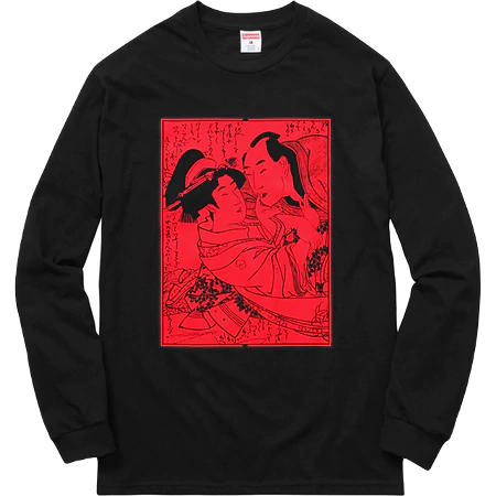 Supreme Sasquatchfabrix Shunga LS Tee - Black - Used Supreme