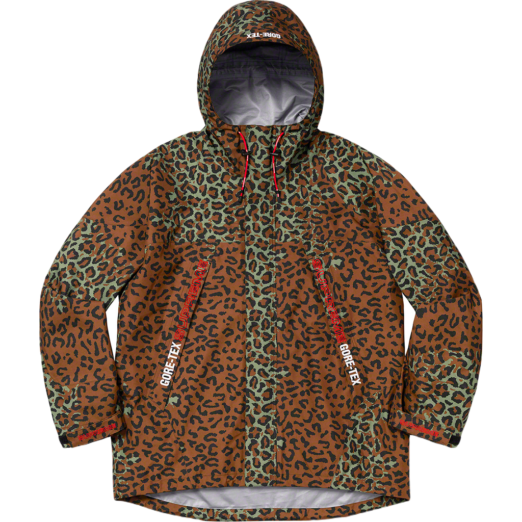 Supreme GORE-TEX Taped Seam Jacket - Leopard