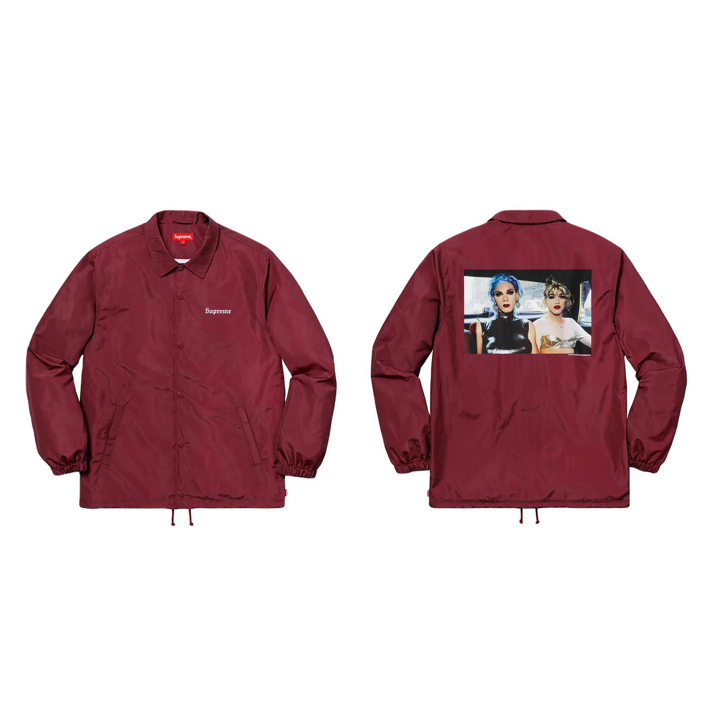 Supreme Nan Goldin Misty And Jimmy Paulette Coaches Jacket - Burgundy SS18 - Used
