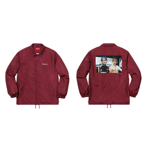 Supreme Nan Goldin Misty And Jimmy Paulette Coaches Jacket - Burgundy SS18