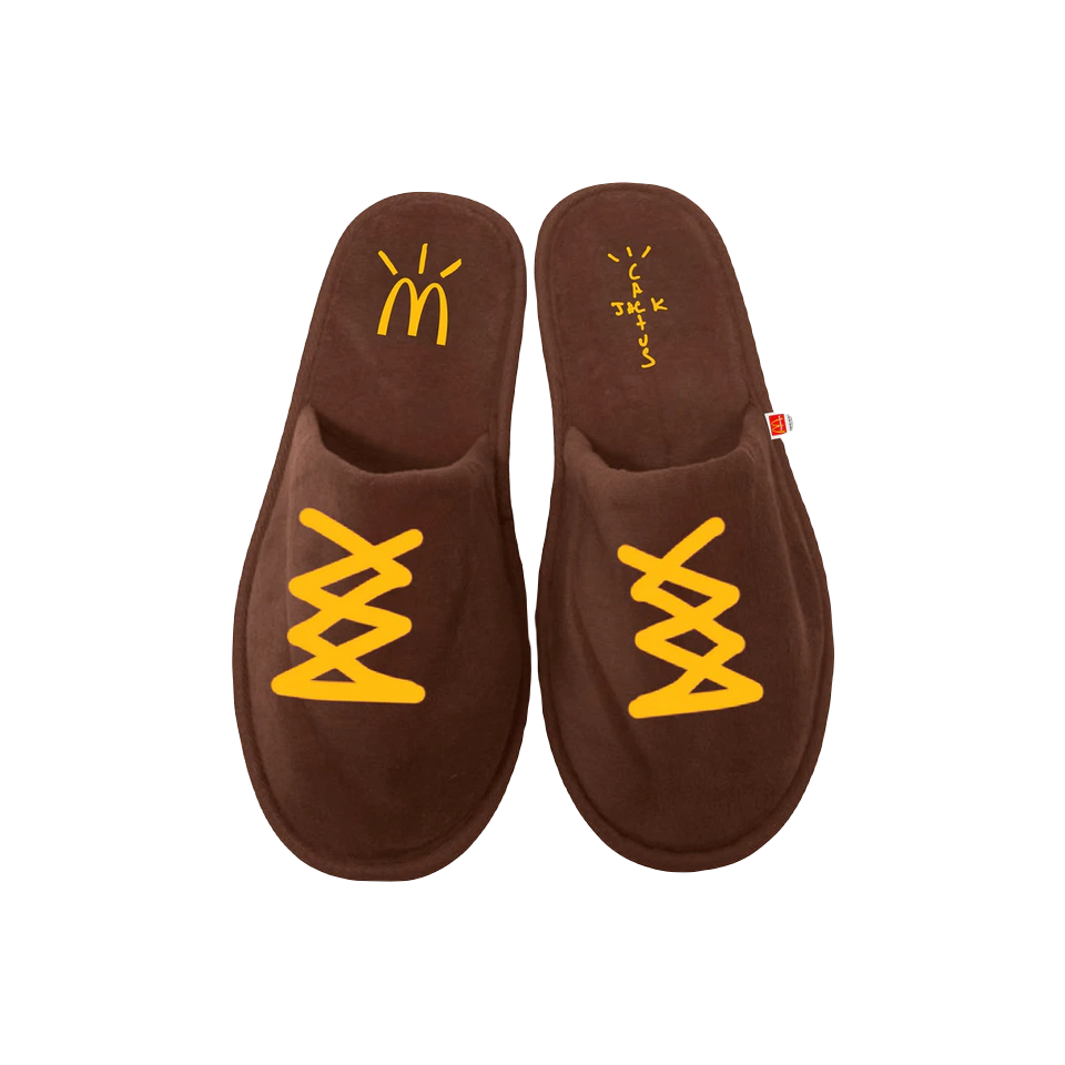 Travis Scott x McDonald's CJ House Slippers - Brown Travis Scott