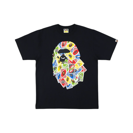 A Bathing Ape x UNO Ape Head Tee - Black Bape