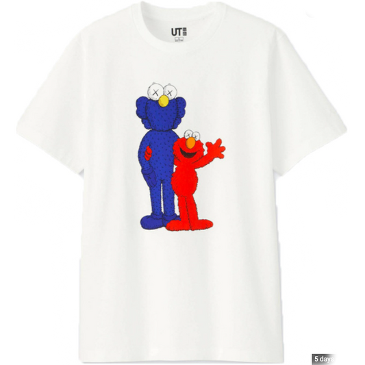 KAWS x Uniqlo x Sesame Street BFF Elmo Tee - White