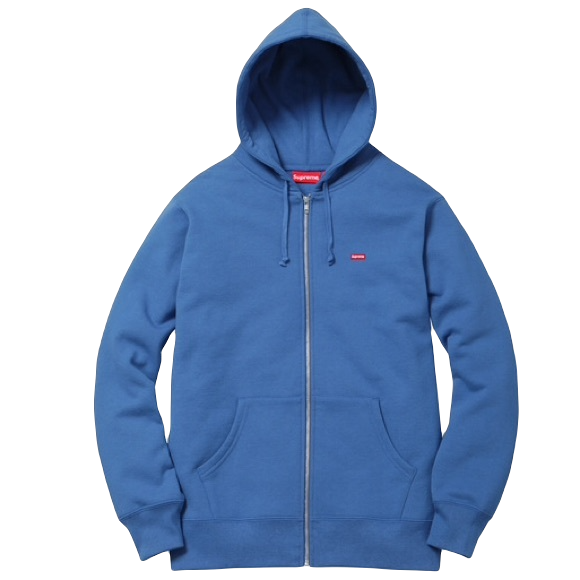 Supreme Small Box Zip Up Sweatshirt - Pale Royal Supreme