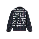 Supreme x Junya Watanabe x CDG Man Printed Work Jacket - Navy Plaid