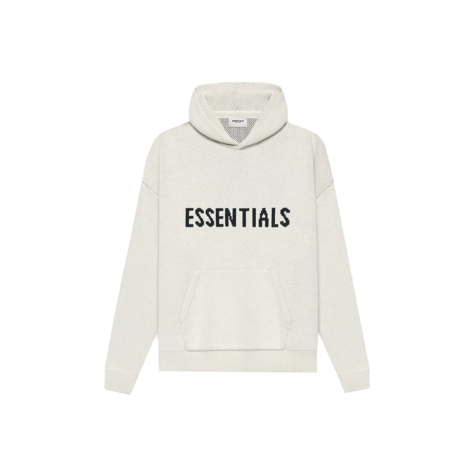 Fear of God Essentials Knit Pullover Hoodie SS21 - Buttercream Fear of God