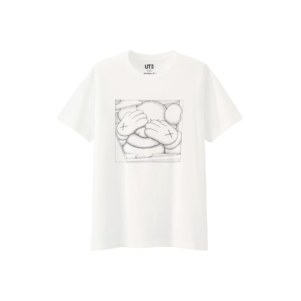 KAWS x Uniqlo Chum Tee - White - Used Kaws