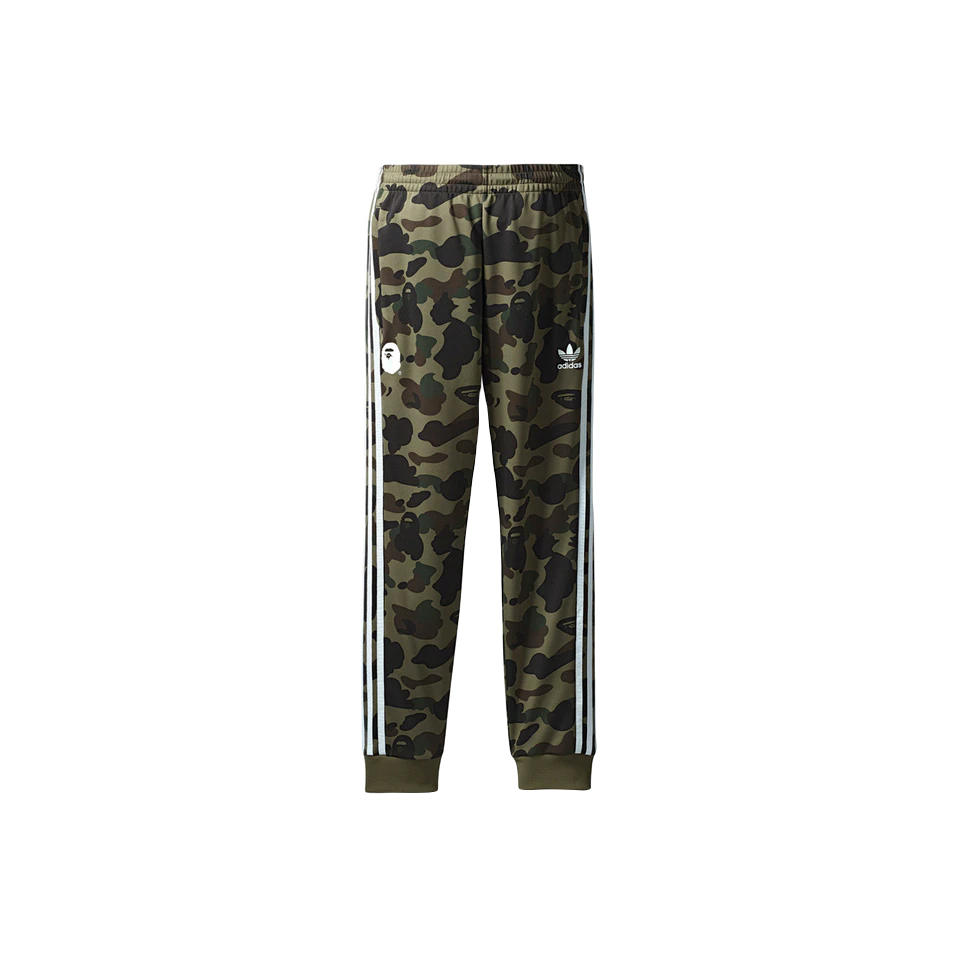 A Bathing Ape x Adidas Adicolor Track Pant - Green Bape