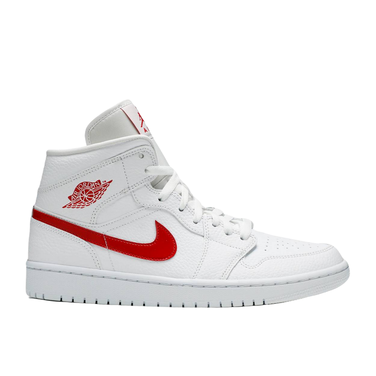 WMNS Air Jordan 1 Mid - White University Red Air Jordan