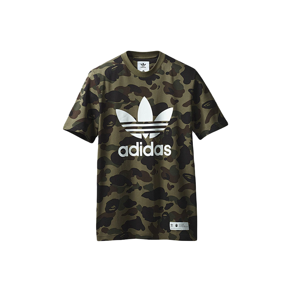 A Bathing Ape x Adidas Adicolor Tee - Green Bape