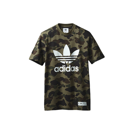 A Bathing Ape x Adidas Adicolor Tee - Green Bape