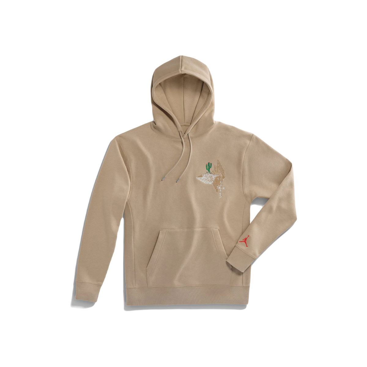 Travis Scott Cactus Jack x Jordan Pullover Hoodie - Khaki - Used Travis Scott