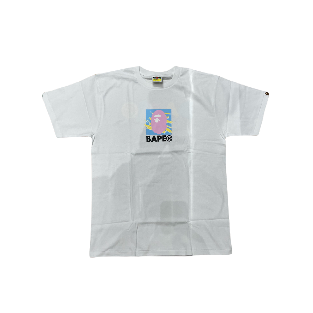 A Bathing Ape New Multi Camo Tee - White Bape
