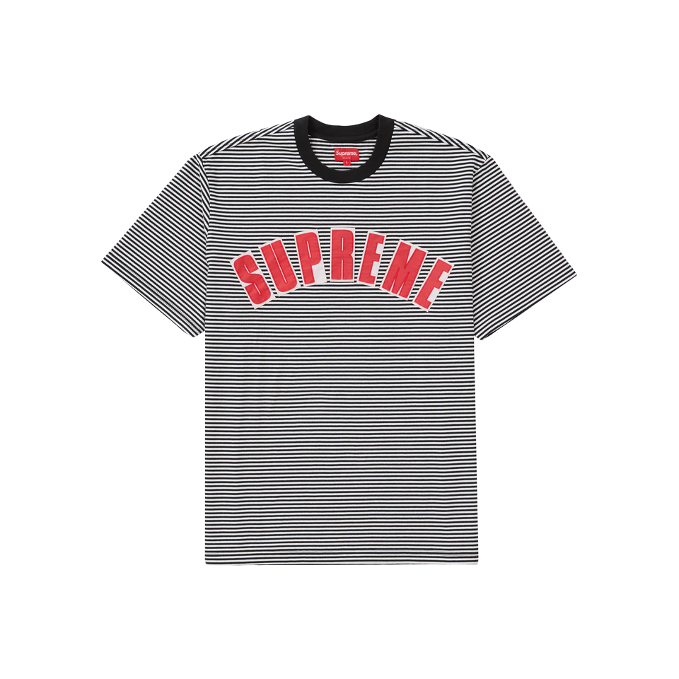 Supreme Arc Applique S/S Top - White Stripe Supreme