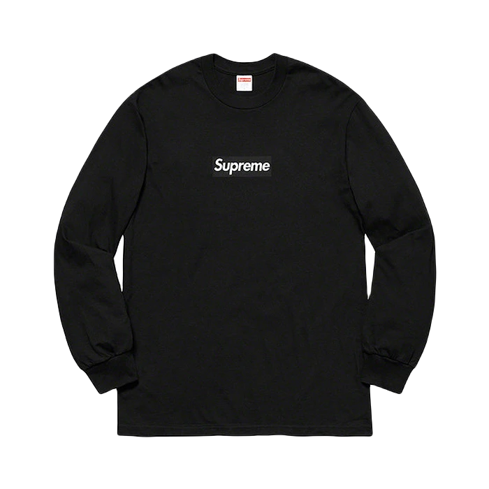 Supreme Box Logo L/S Tee - Black - Used Supreme