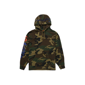 Supreme Multi Logo Hooded Sweatshirt - Woodland Camo - Used Supreme