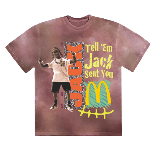 Travis Scott Cactus Jack x McDonald's Smile T-Shirt II - Berry - Used
