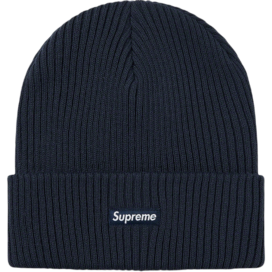 Supreme Wide Rib Beanie (FW20) - Navy Supreme