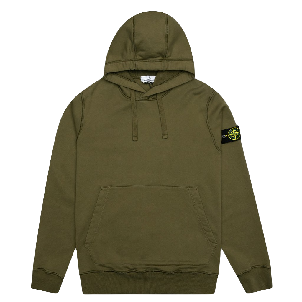 Stone Island Hooded Sweatshirt - Olive Stone Island