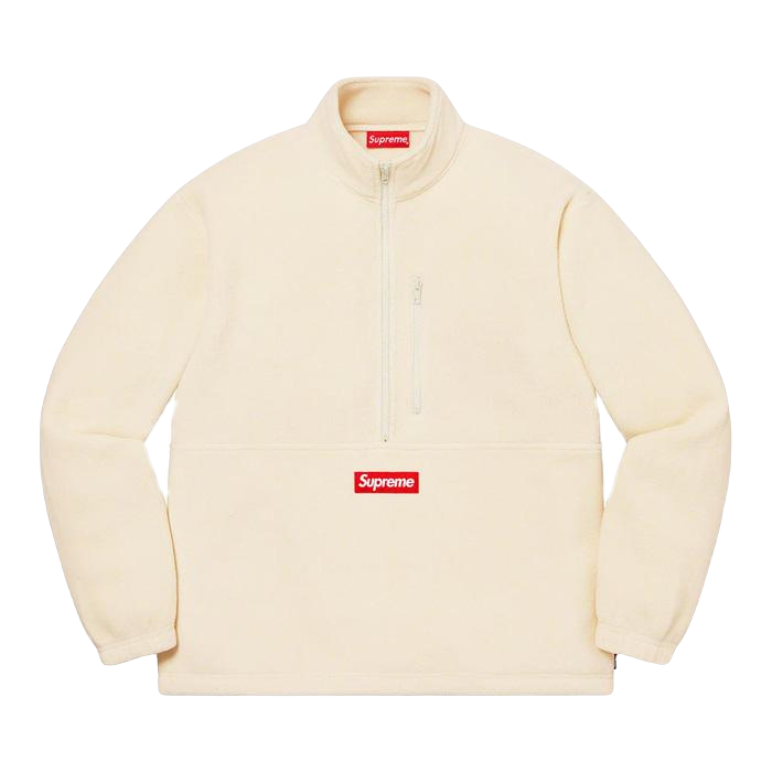 Supreme Polartec Half Zip Pullover - Natural Supreme